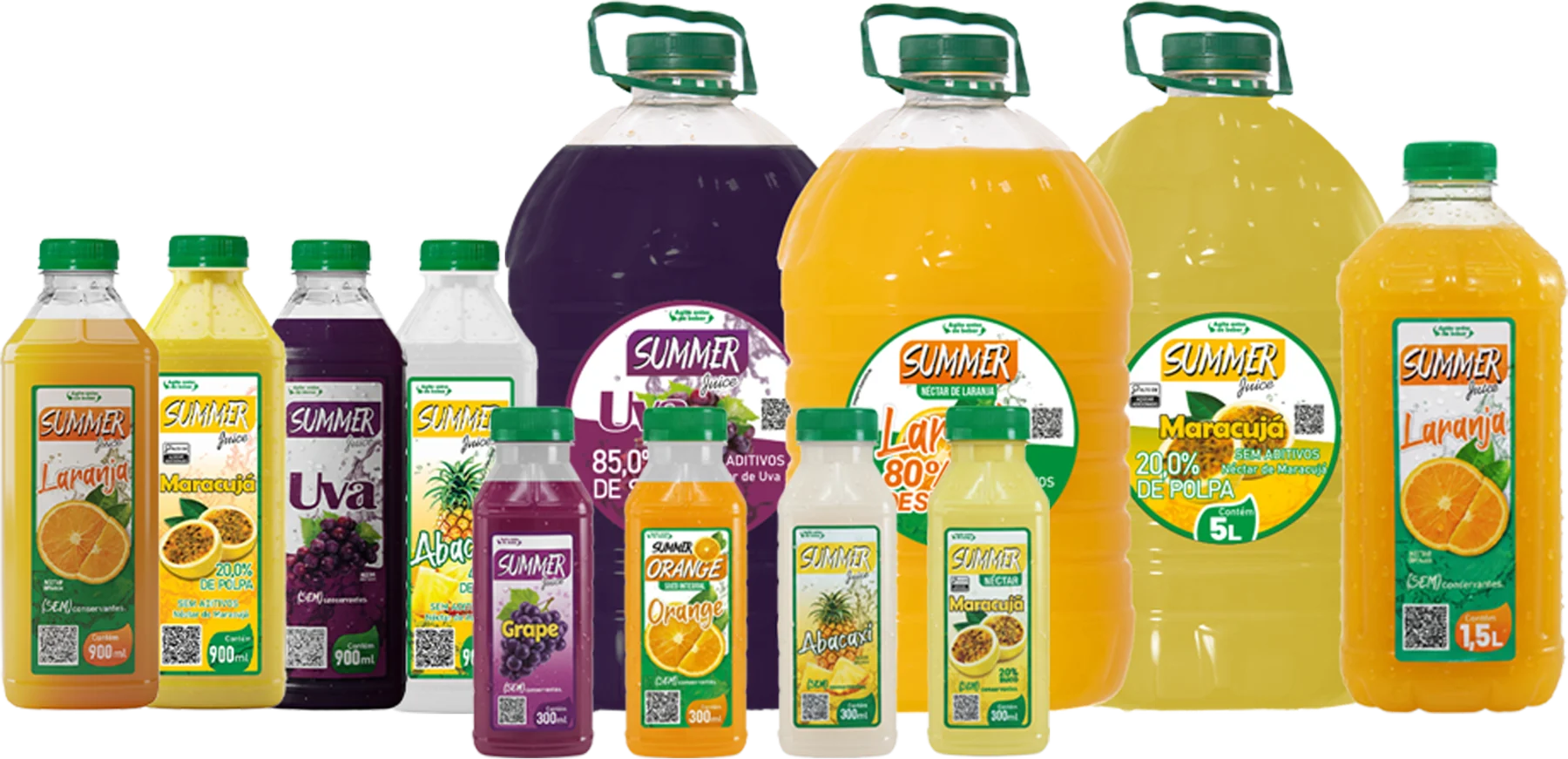 Linha completa de produtos Summer